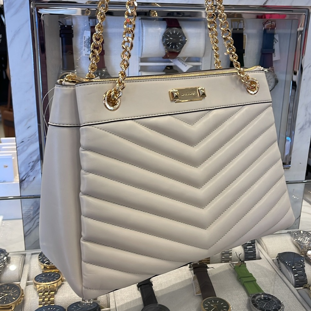 Michael Kors Whitney Medium Quilted Tote Shoulder Bag 
Light Cream 
NWT - Picture 2 of 16